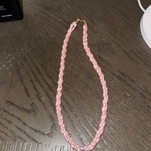 Pink pearl necklace
